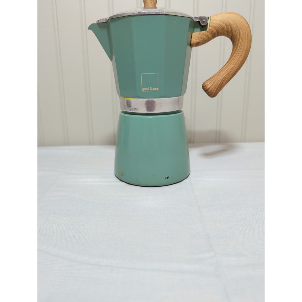 Gnali & Zani Venezia Espresso Maker Sage Green Stovetop Cooker Induction 6-Cup